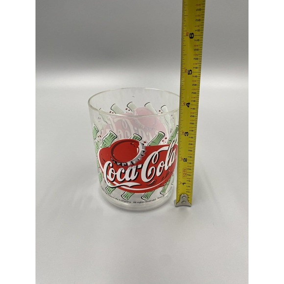 Vintage 2000 - Coca-Cola Plastic Drinking Cups Tumblers Bottles Design READ - Picture 3 of 4